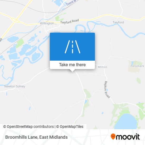 Broomhills Lane map