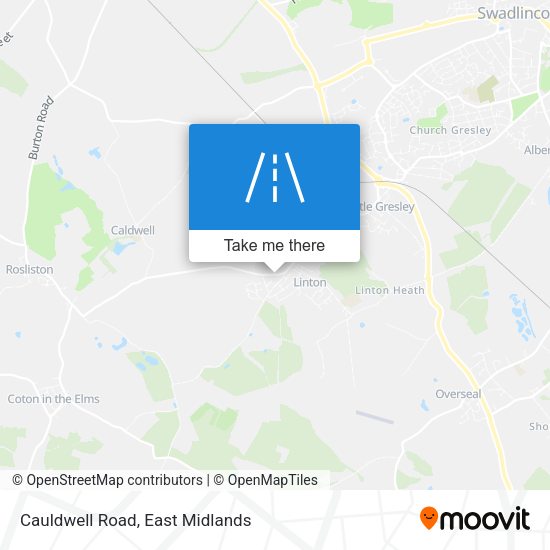 Cauldwell Road map