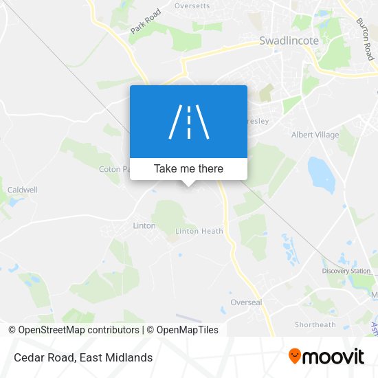 Cedar Road map