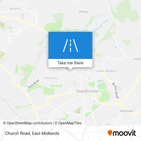 Church Road map