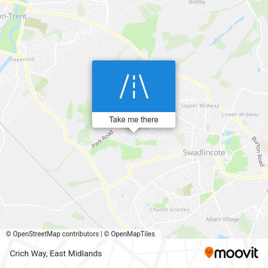 Crich Way map