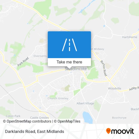 Darklands Road map