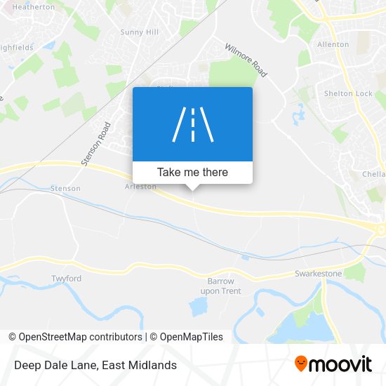 Deep Dale Lane map