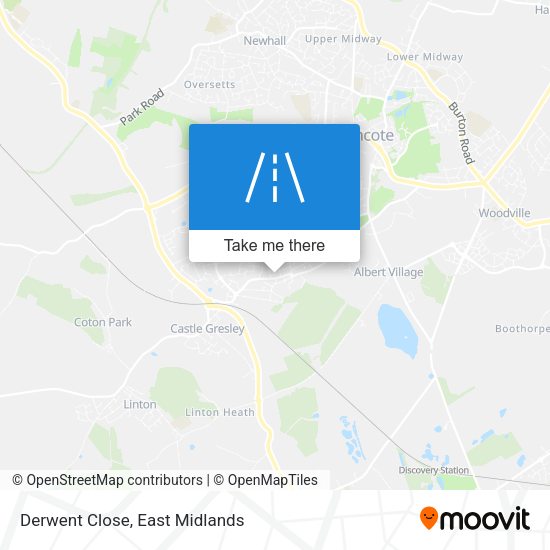 Derwent Close map