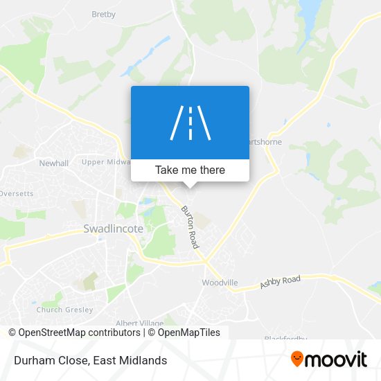 Durham Close map