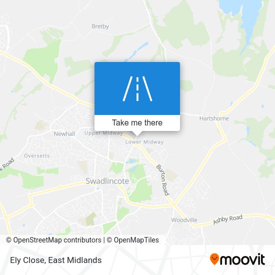 Ely Close map