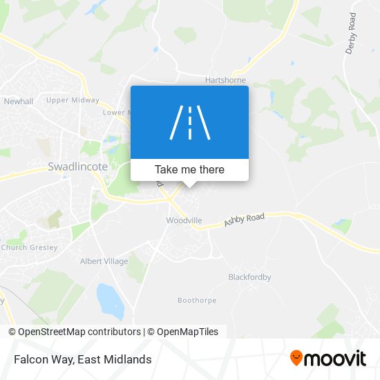 Falcon Way map