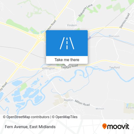 Fern Avenue map