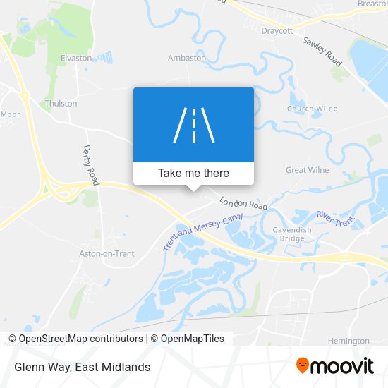 Glenn Way map
