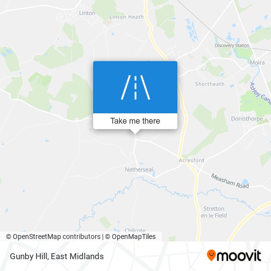 Gunby Hill map