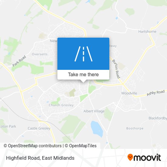 Highfield Road map