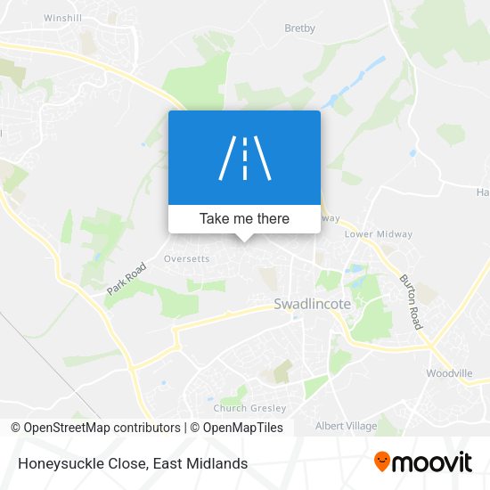 Honeysuckle Close map