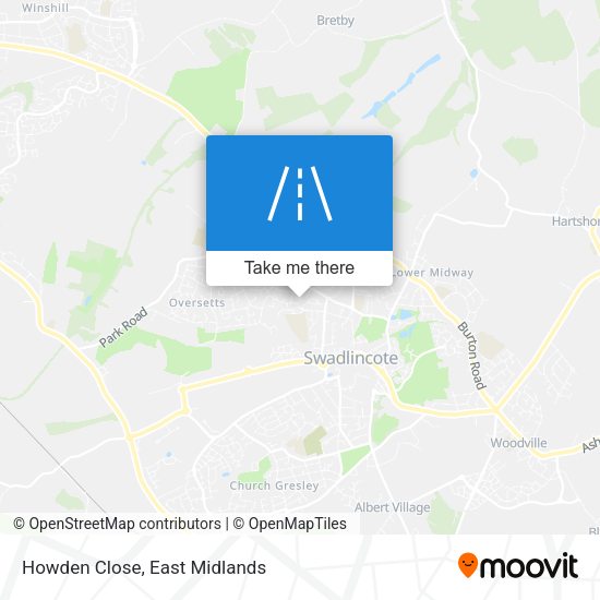 Howden Close map
