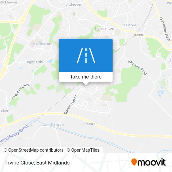 Irvine Close map