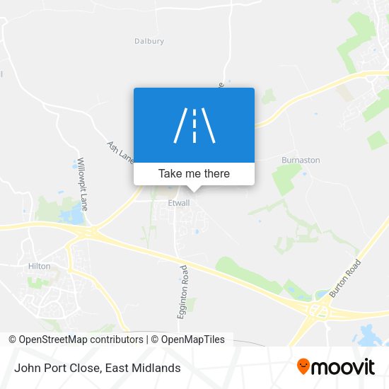 John Port Close map