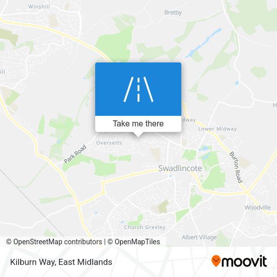 Kilburn Way map