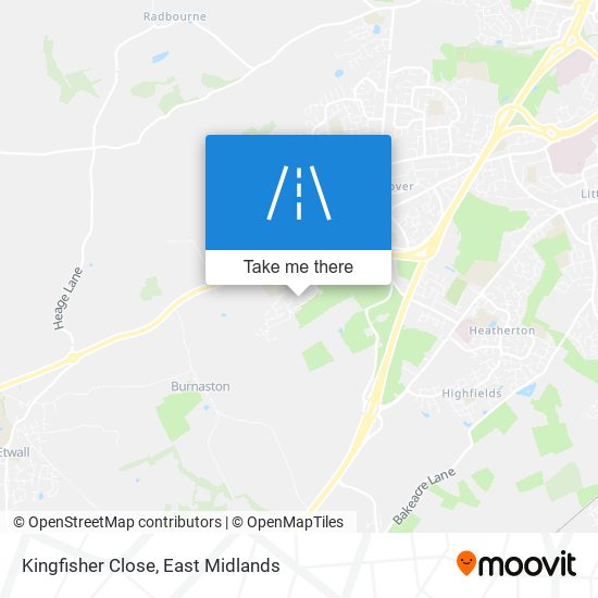 Kingfisher Close map