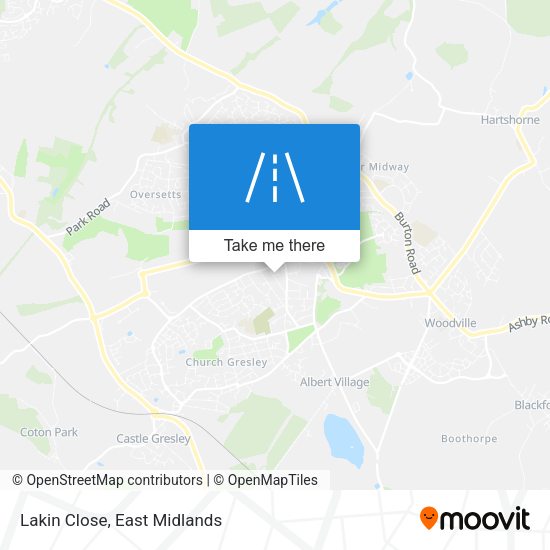 Lakin Close map