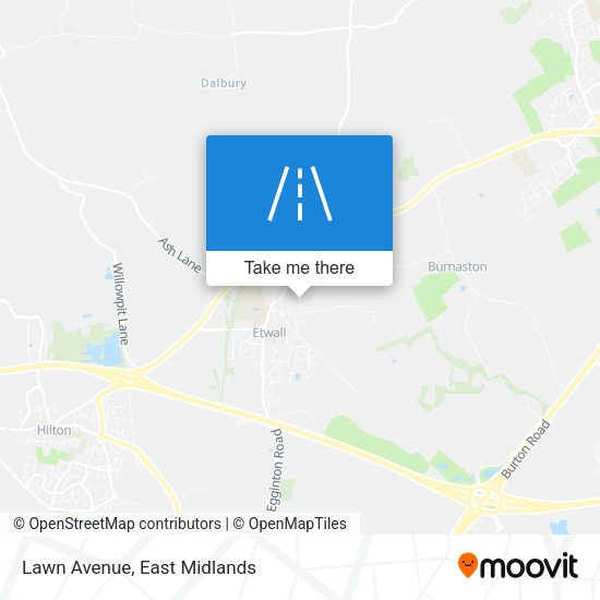 Lawn Avenue map
