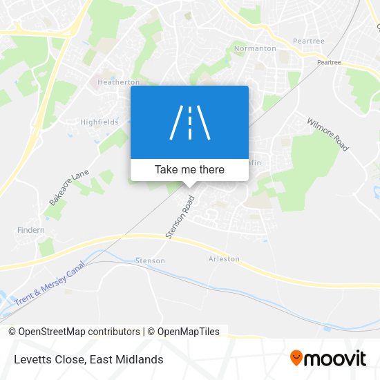 Levetts Close map
