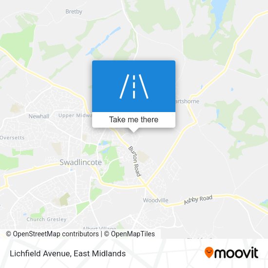 Lichfield Avenue map