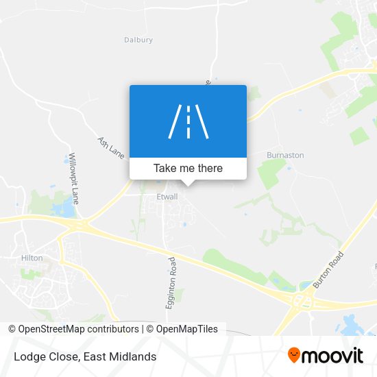 Lodge Close map