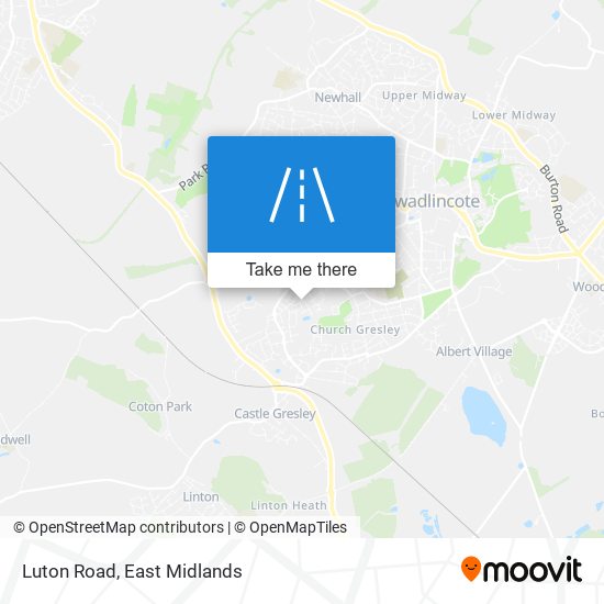 Luton Road map