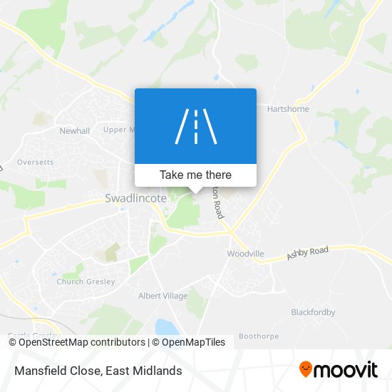 Mansfield Close map
