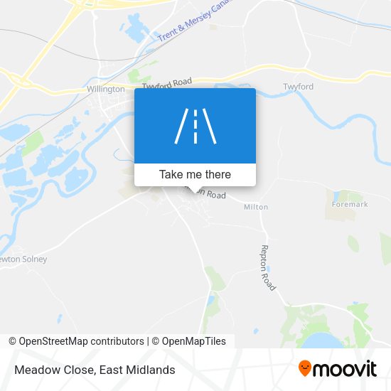 Meadow Close map