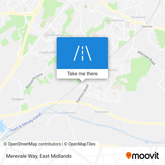 Merevale Way map
