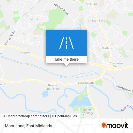 Moor Lane map