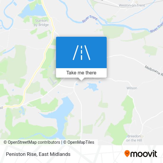 Peniston Rise map
