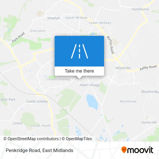 Penkridge Road map