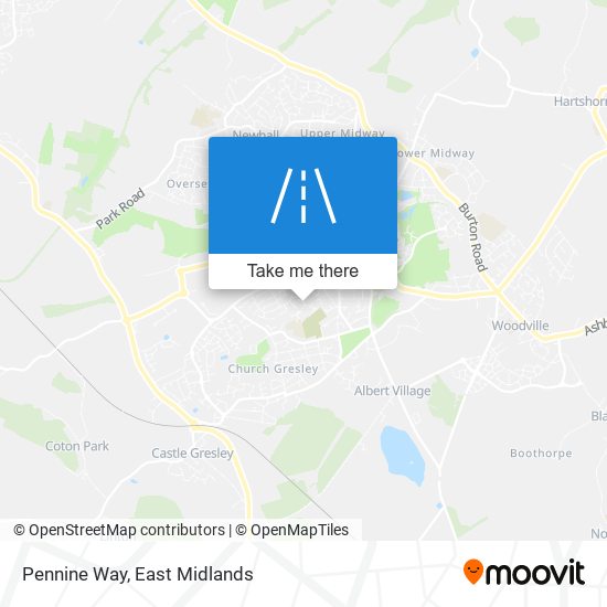 Pennine Way map