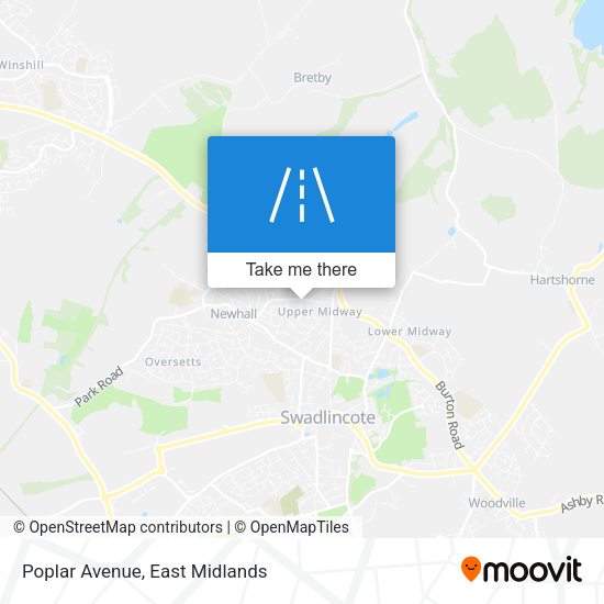 Poplar Avenue map