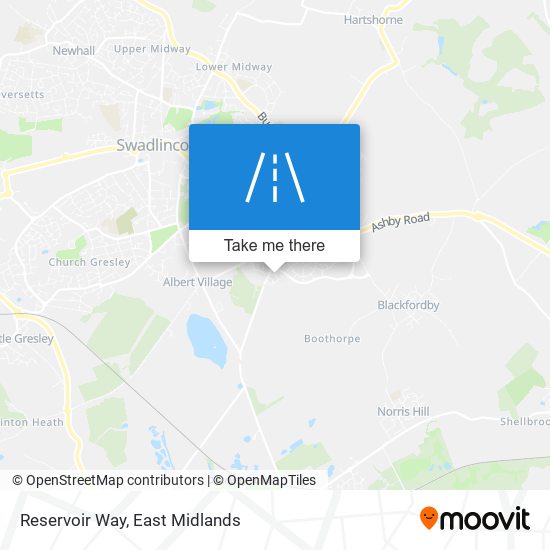 Reservoir Way map