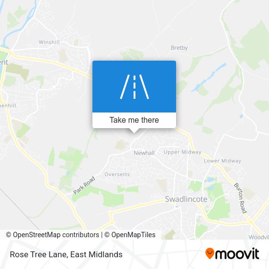 Rose Tree Lane map