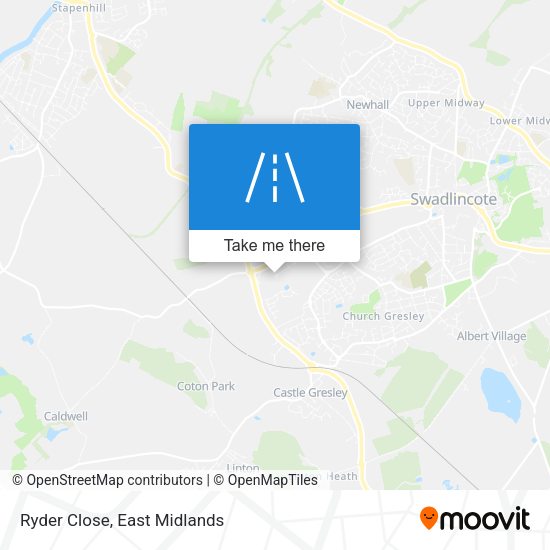 Ryder Close map