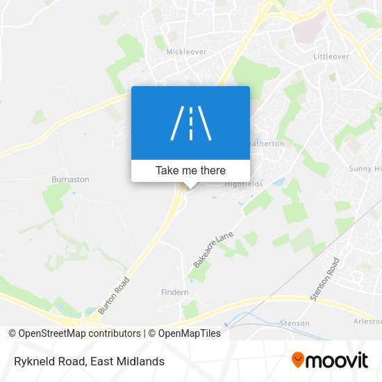 Rykneld Road map