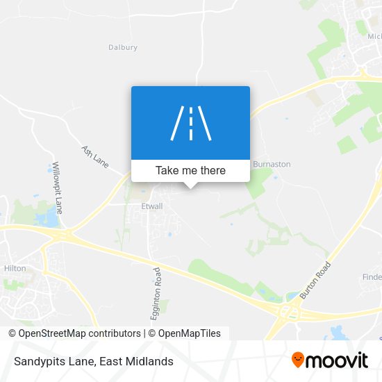 Sandypits Lane map