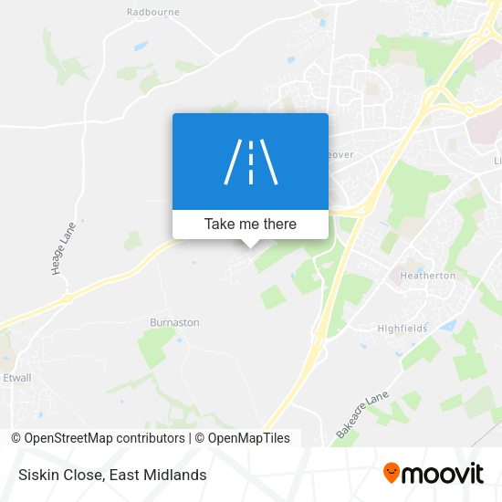 Siskin Close map