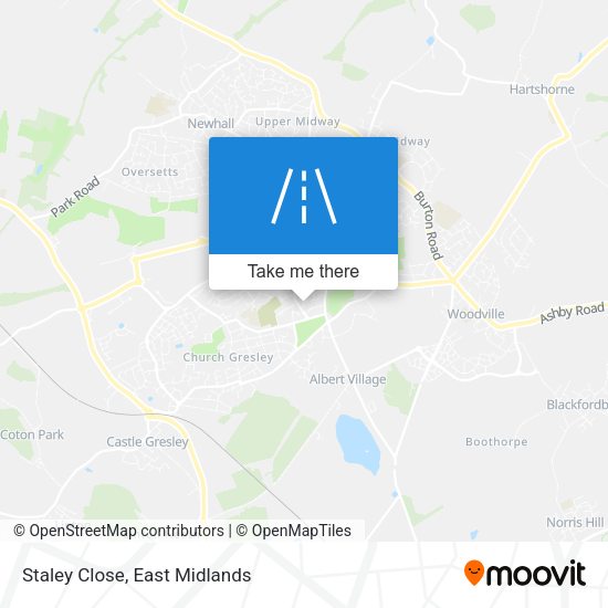 Staley Close map