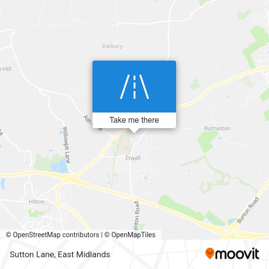 Sutton Lane map