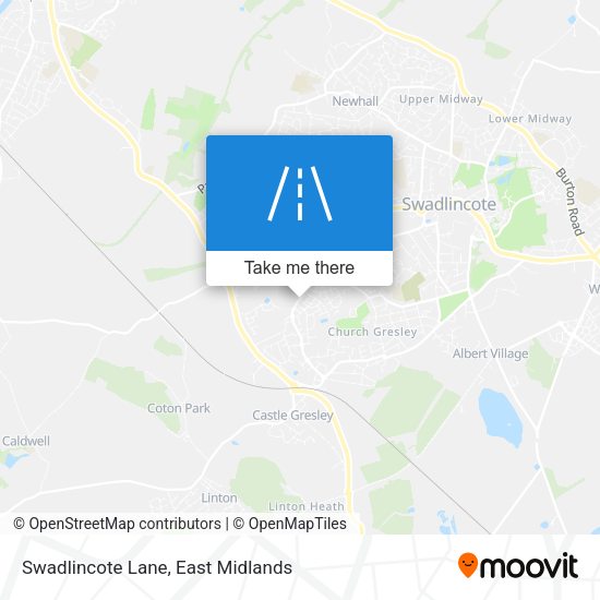 Swadlincote Lane map