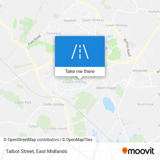 Talbot Street map