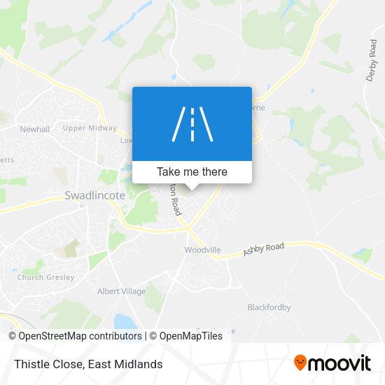 Thistle Close map