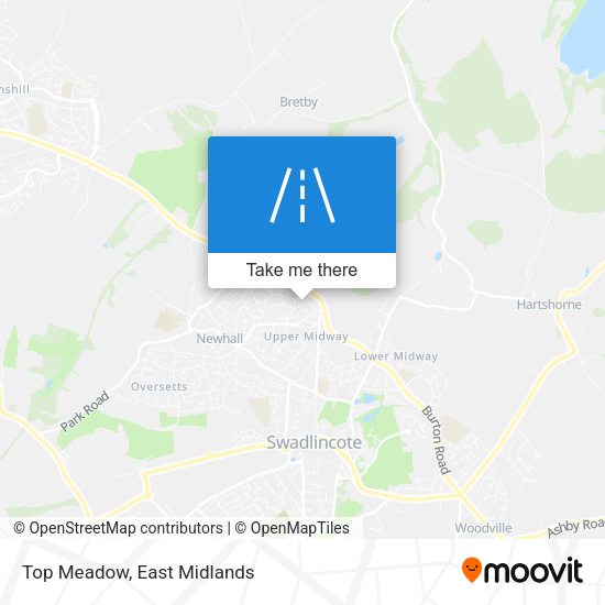 Top Meadow map