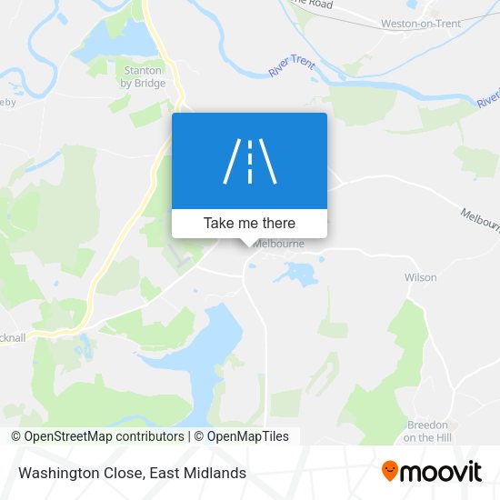 Washington Close map
