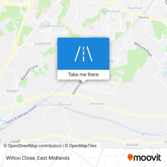 Wilton Close map