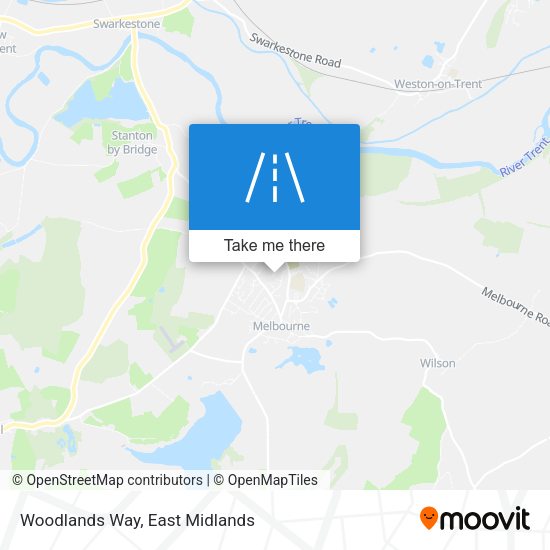 Woodlands Way map